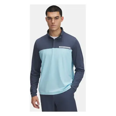 Under Armour Tee To Green Oberteil mit ¼-Zip für Herren Downpour Grau / Stream / Weiß M