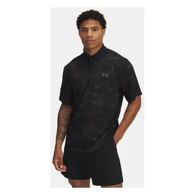 Under Armour Playoff 3.0 Poloshirt mit Aufdruck für Herren Schwarz / Castlerock L