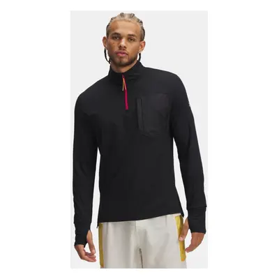 Under Armour Launch Trail mit ¼ Zip für Herren Schwarz / Reflektierend L