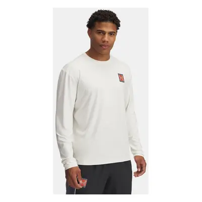 Under Armour Run 96 Langarm-Oberteil für Herren Weiß Quartz / Weiß Quartz L