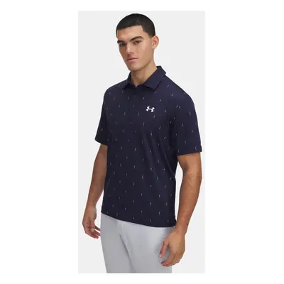 Under Armour Tee To Green Poloshirt mit Aufdruck für Herren Midnight Blaue Marine / Weiß L