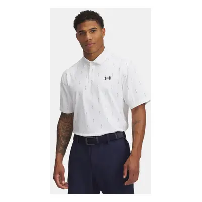 Under Armour Tee To Green Poloshirt mit Aufdruck für Herren Weiß / Midnight Blaue Marine L