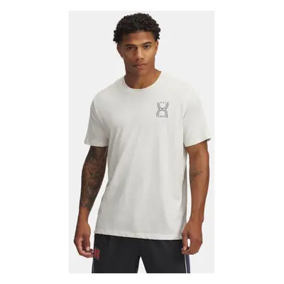 Under Armour Run 96 Kurzarm-Oberteil für Herren Weiß Quartz / Downpour Grau L