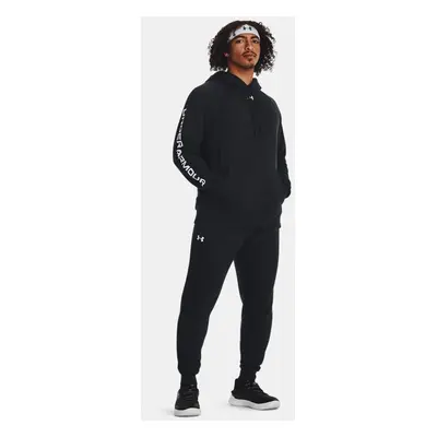 Under Armour Rival Fleece-Trainingsanzug Schwarz / Weiß L