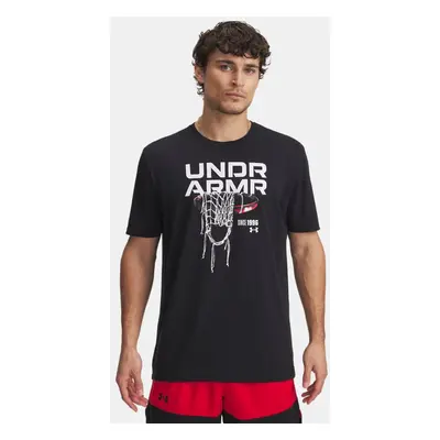 Under Armour Hoops Next Kurzarm-Oberteil für Herren Schwarz / Weiß S