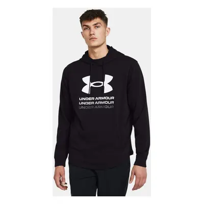 Under Armour Rival Terry Hoodie mit Grafik für Herren Schwarz / Weiß XL