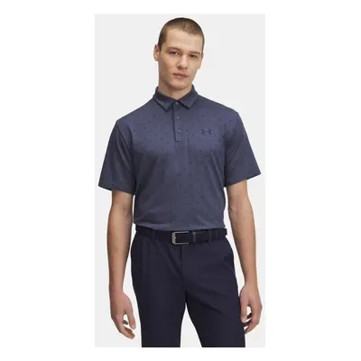 Under Armour Playoff 3.0 Poloshirt mit Aufdruck für Herren Downpour Grau / Midnight Blaue Marine