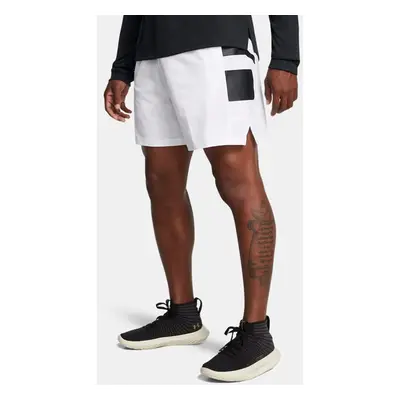 Under Armour Zone Gewebeshorts für Herren Weiß / Racer Rot / Schwarz XXL