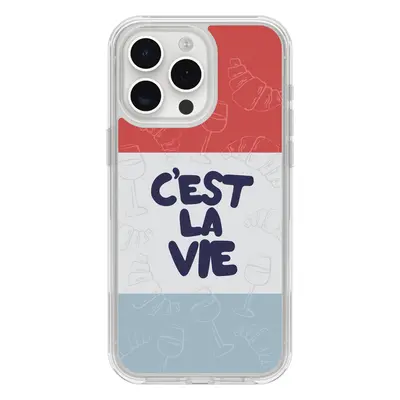 IPhone 15 Pro Max Hülle | Symmetry Series Clear Paris Collection Cest La Vie