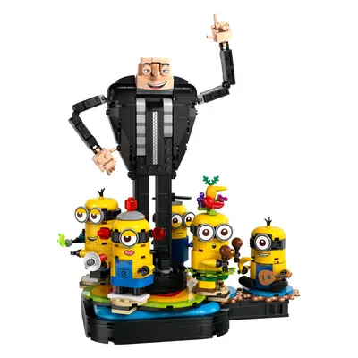 Gru und die Minions aus LEGO Steinen