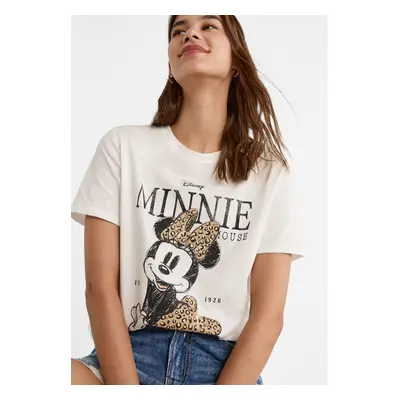 Stradivarius T-Shirt mit Disney Animalprint Weiß