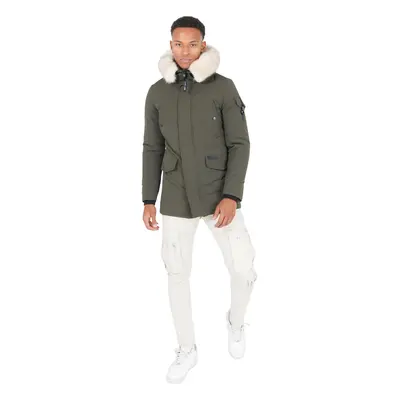 Wasserdichter Parka mit Kapuze und Fell Sixth June