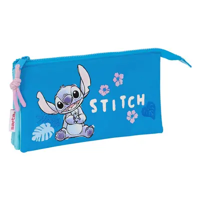 Dreifaches Etui Kind Safta Disney Stitch Hawaii