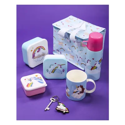 Set von 3 Lunchpaketen box et gouter Licorne Puckator Enchanted Rainbows