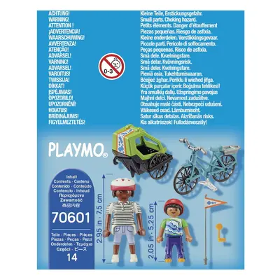 Radfahrer Mutter und Kinder Playmobil