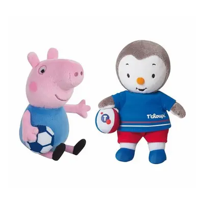 Georges Plüschtiere Jemini T'choupi & Peppa Pig (x2)