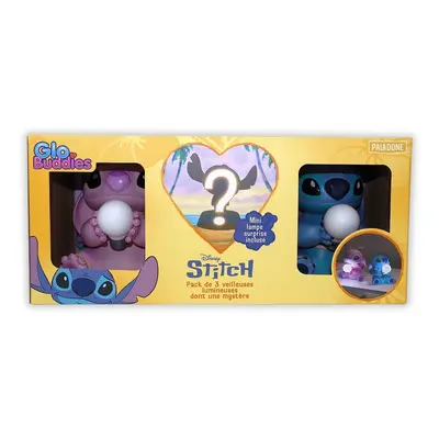 Lampe + Überraschung Paladone Stitch Et Angel Globuddies (x2)