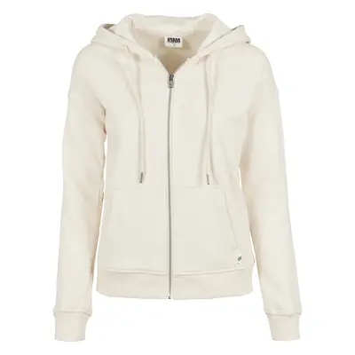 Kapuzenpullover, Damen Urban Classics organic terry zip-grandes tailles