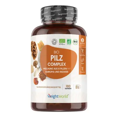 Bio-Pilz Complex -180 Kapseln - Mushroom Ergänzung