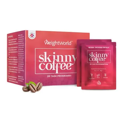 Abnehmen mit Kaffee Skinny Coffee von WeightWorld Abnehmprogramm mit 28 Beutel à 5 g Ausreichend