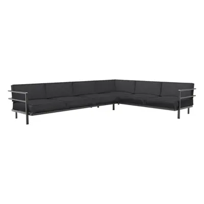 Sofa Papatya Loca LS 3+3 anthrazit, Stoff anthrazit