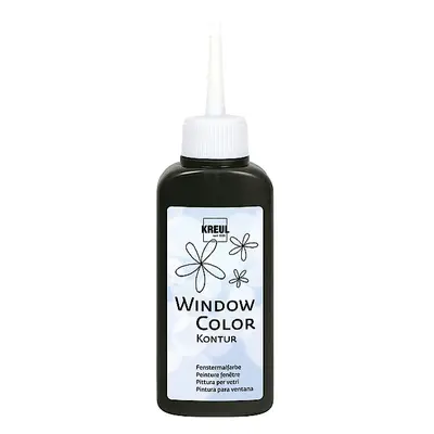 KREUL Window Color Konturenfarbe, schwarz, 80 ml