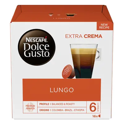 NESCAFE Dolce Gusto Kaffee Kapseln LUNGO , EXTRA CREMA,