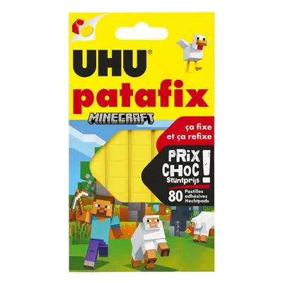 UHU Klebepads patafix , MINECRAFT, , wieder ablösbar, weiß