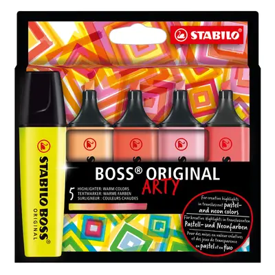 STABILO Textmarker BOSS ORIGINAL, 5er Kartonetui ARTY