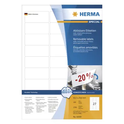 HERMA Universal-Etiketten SPECIAL, 88,9 x 46,6 mm, weiß