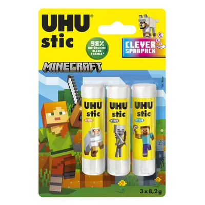 UHU Klebestift stic MINECRAFT, 3x 8,2 g, Blister