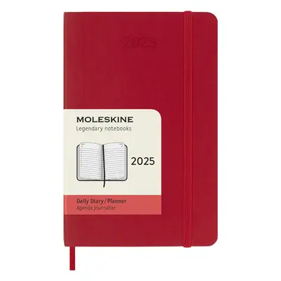 MOLESKINE Taschenkalender 2025, P/A6, Softcover, hellrot