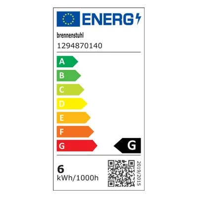 Brennenstuhl Connect WLAN LED-Lampe SB 400, 5,5 Watt, E14