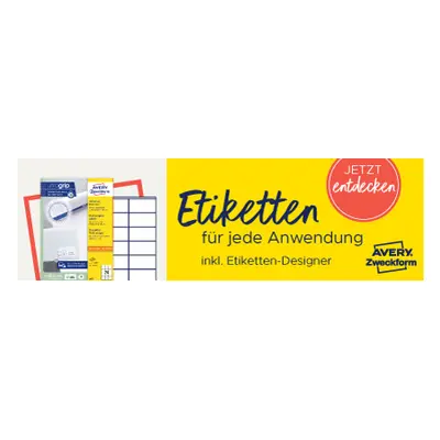 AVERY Zweckform Universal-Etiketten, 38,1 x 21,2 mm, weiß