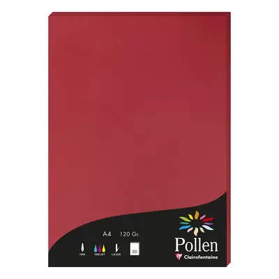 Pollen by Clairefontaine Papier DIN A4, kirschrot