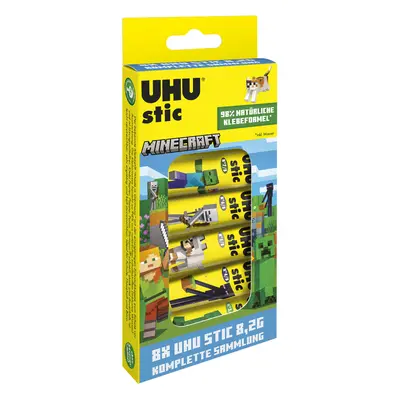 UHU Klebestift stic MINECRAFT, Collection Box mit 8x 8,2 g