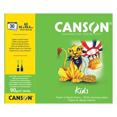 CANSON Zeichenblock Kids, DIN A2, 90 g/qm, 30 Blatt