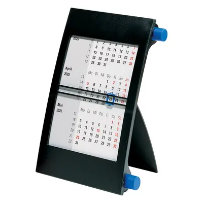 Rido idé Tischkalender , 3-Monatskalender, 2025/2026, blau