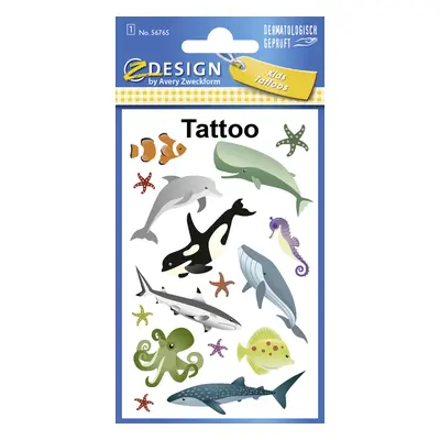 ZDesign KIDS Kinder-Tattoos , Meerestiere, , bunt