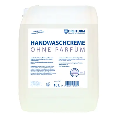 DREITURM Handwaschcreme neutral, 10 Liter