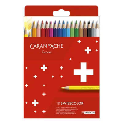 CARAN D, ACHE Buntstifte Swisscolor, 18er Kartonetui