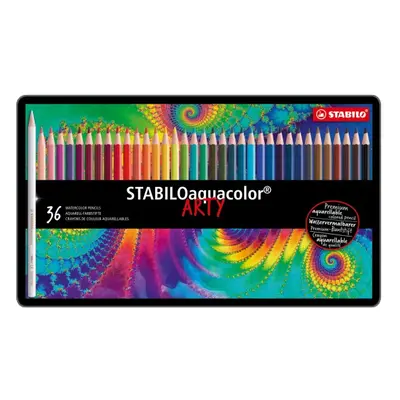 STABILO Aquarell-Buntstift aquacolor ARTY, 12er Metalletui