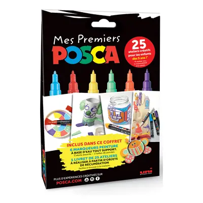 POSCA Pigmentmarker , Mes Premiers POSCA, , 6er Set, sortiert