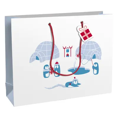 Clairefontaine Weihnachts-Geschenktüte , Pinguine, , groß