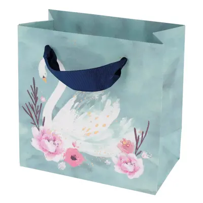 SUSY CARD Geschenktüte , Swan lake light blue,