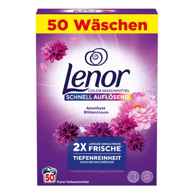 Lenor Waschpulver Amethyst Blütentraum, 3,0 kg - 50 WL