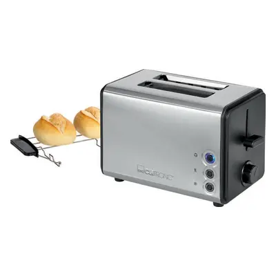 CLATRONIC 2-Scheiben Toaster TA 3620, schwarz / edelstahl