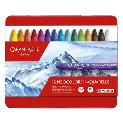 CARAN D, ACHE Aquarell-Wachsmalstift NEOCOLOR II, 15er Etui