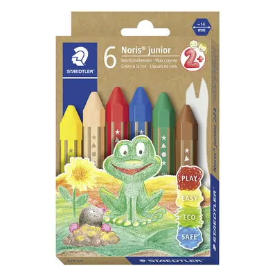 STAEDTLER Wachsmalkreide Noris junior, 6er Kartonetui