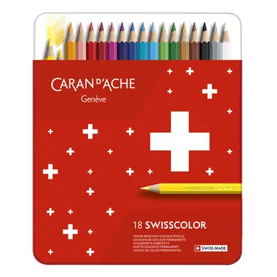 CARAN D, ACHE Buntstifte Swisscolor, 18er Metalletui